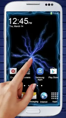 Electric Screen Prank Live Wallpaper android App screenshot 0